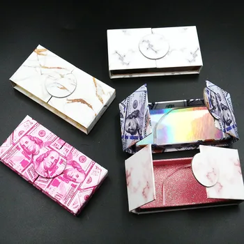 

NEW 10/pack wholesale eyelash packaging box lash boxes packaging faux mink lashes square round empty case bulk