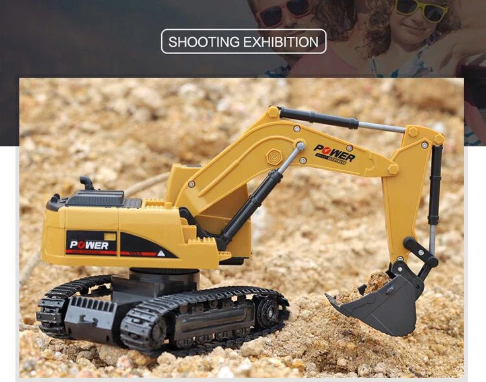 Rc грузовик канал 1:24 RC экскаватор игрушка RC инженерный автомобиль сплав и пластик экскаватор traktor RTR для детей Рождественский подарок wltoys