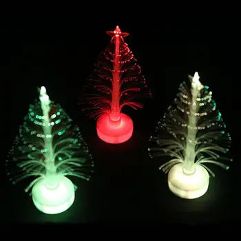 

Colorful LED Fiber Optic Nightlight Christmas Tree Lamp Light Children Xmas Colorful Tree Color Changing