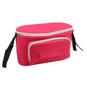 

Solid Color Stroller Bags Organizer Large Capacity Mom Travel Hanging Bag Carriage Pram Cart Bag Stroller Accessories