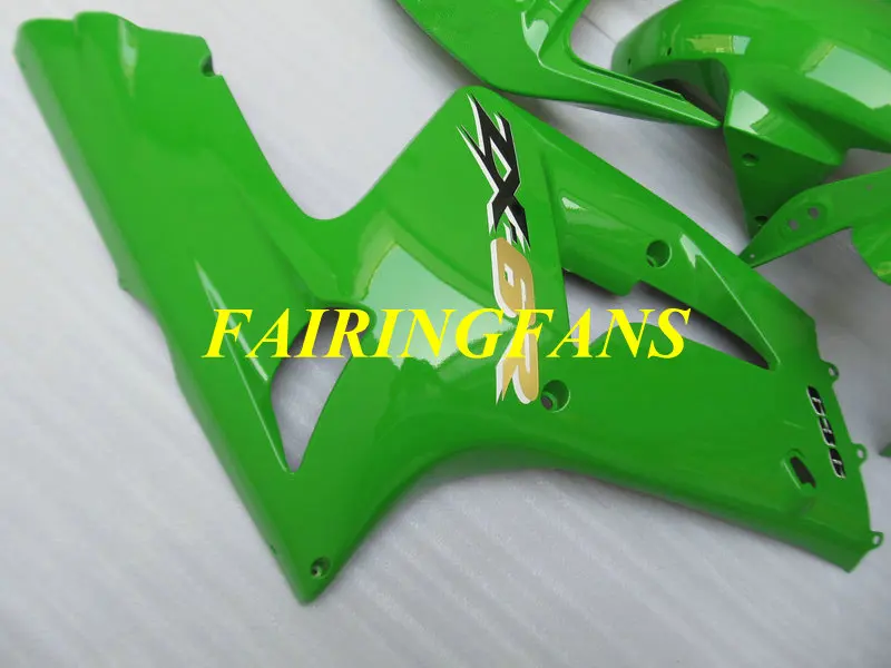Мотоциклетный вставной обтекатель тюнинг-пакет для KAWASAKI Ninja ZX6R 636 03 04 ZX 6R 2003 2004 ABS зеленый Обтекатели на кузов+ подарки KB44