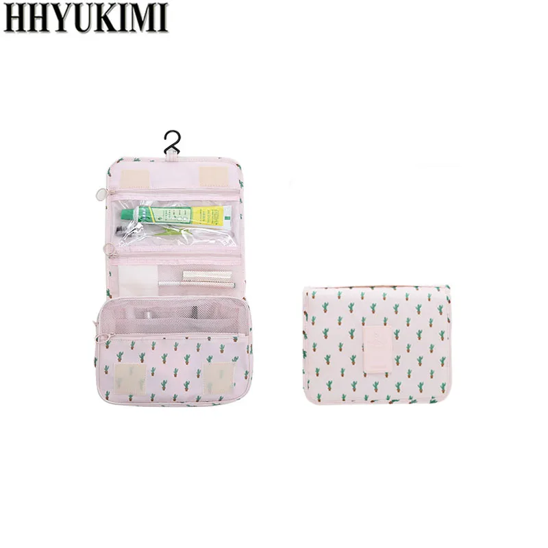 Hhyukimi Brand Для женщин Для мужчин, косметичка для путешествий, сумки для Водонепроницаемый нейлон большая дорожная Красота косметическая сумка Личная Гигиеничная сумка-Органайзер