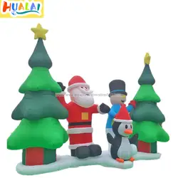 Новинка 2019 года! Надувной Санта-Клаус, Рождественская елка, снеговик, пингвин, надувной, 6 м