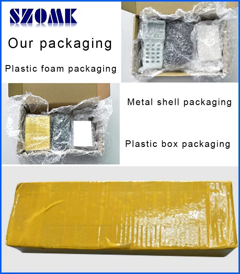 szomk plastic enclosure for electronics plastic case aluminum extrusion enclosure junction box