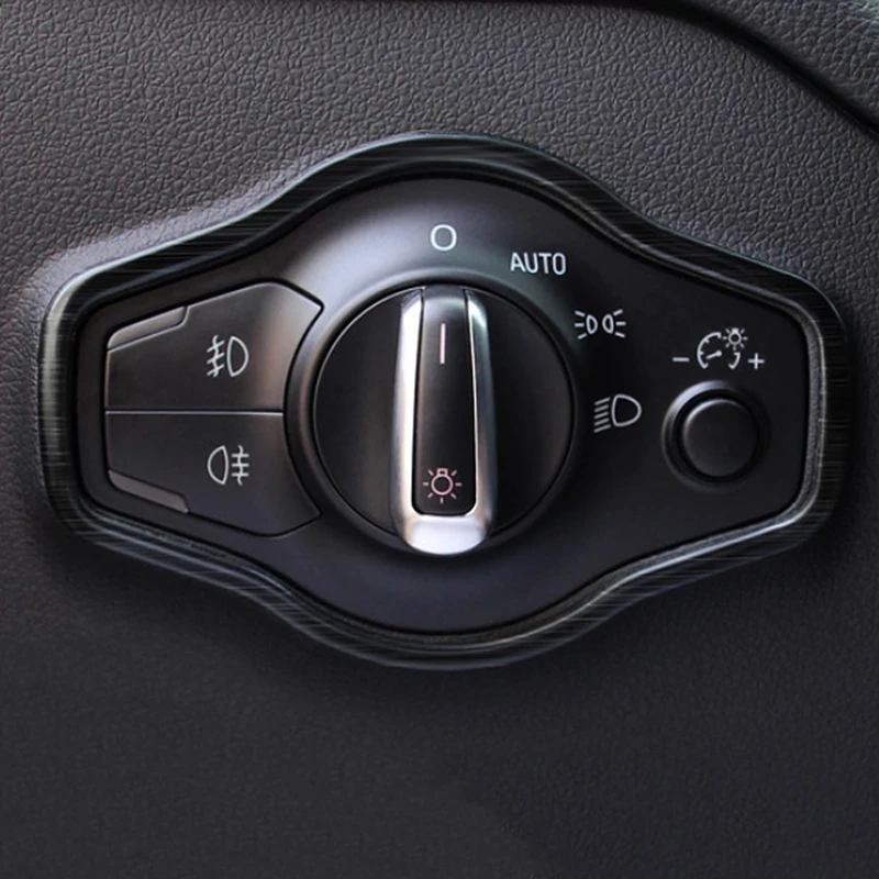 Gelinsi для Audi Q5 B8 B9 2012- автомобильный головной светильник, кнопка включения, панель, накладка, наклейка, рамка, хромированный аксессуар для интерьера