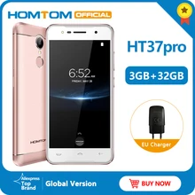 HOMTOM HT37 Pro 4G смартфон двойной динамик MTK6737 5,0 дюймов HD Android 7,0 3 ГБ+ 32 Гб 13 МП 3000 мАч отпечаток пальца ID мобильный телефон