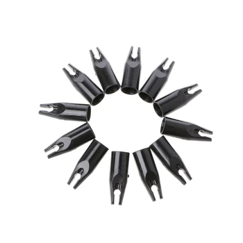 

60pcs 8mm Archery Arrow Shaft Shooting Carbon Glassfiber Bow Plastic Nock Tail Y4UB
