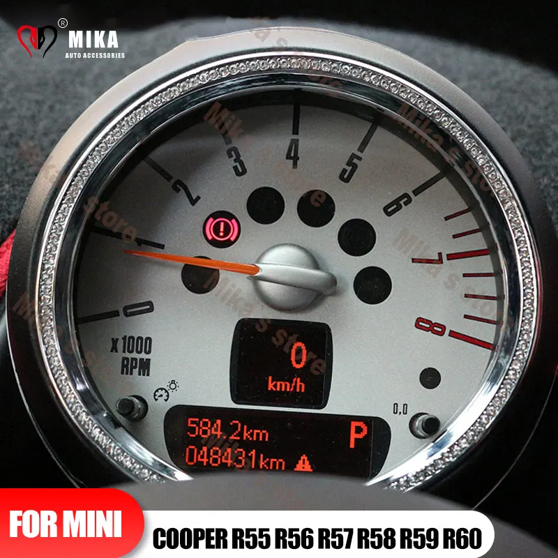 

Для Mini Cooper R55 R56 R57 R58 R59 R60 Автомобильный спидометр тахометр сверло кольцо стикер цинковый сплав Хрустальный Декор Стайлинг