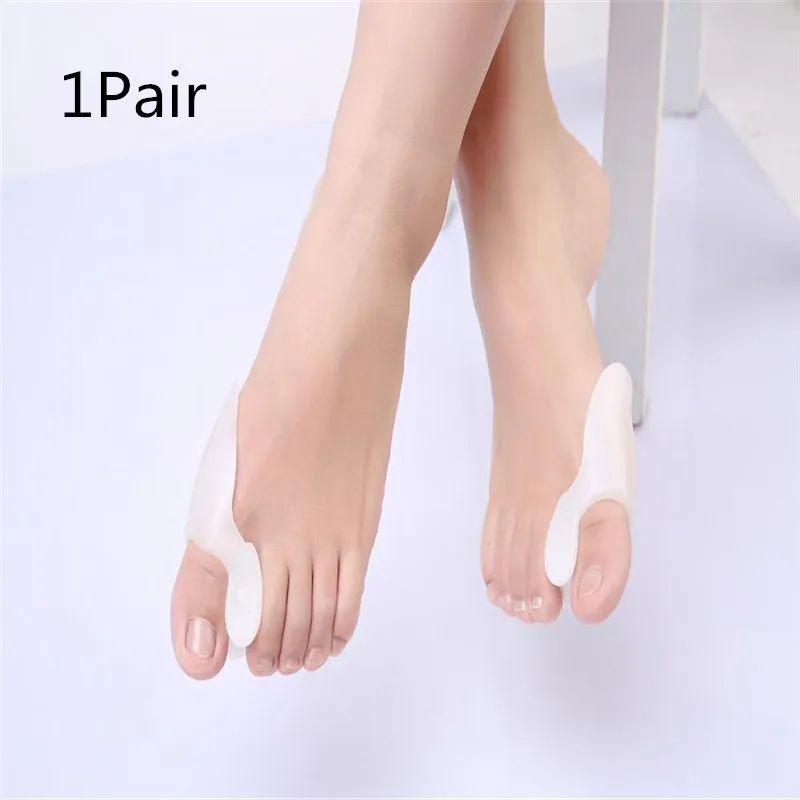 1 pair Silicone Little Toe Corrector Bone Bunion Orthotics Massage Foot Care Separator Orthopedic Supplies