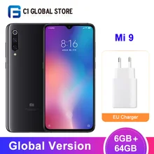 Глобальная версия Xiaomi mi 9 6 Гб 64 Гб mi 9 Смартфон Snapdragon 855 Восьмиядерный 6,3" AMOLED 48MP Тройная камера с поддержкой NFC