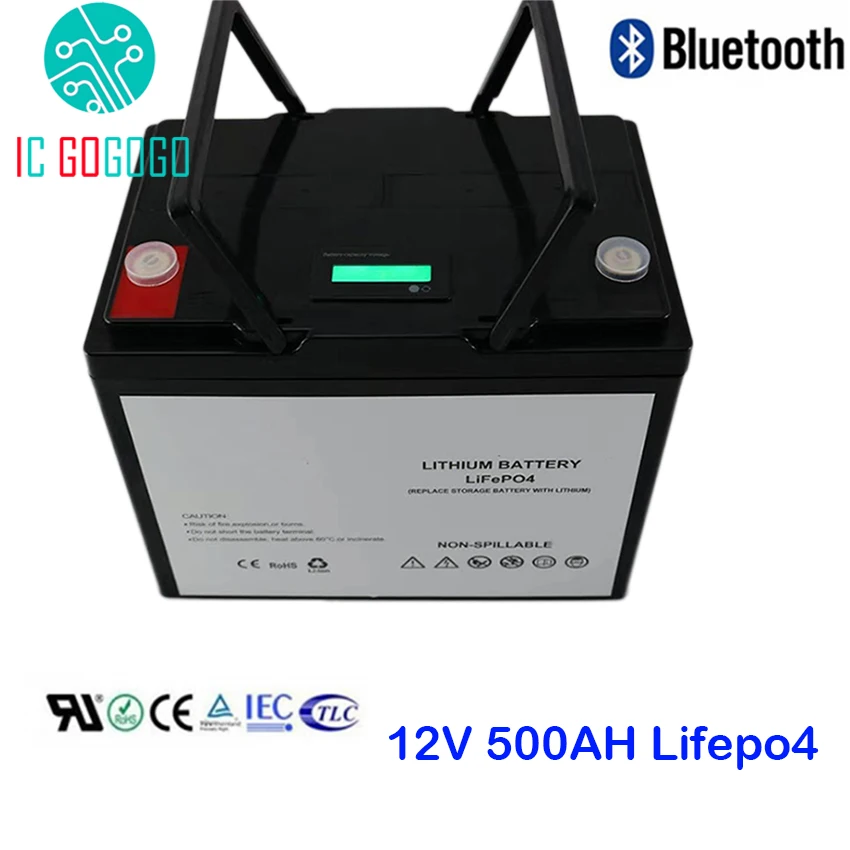 Комплект аккумуляторных батарей Lifepo4 12 В 500 А/ч глубокий 2000 цикл 3 2 в герметичный