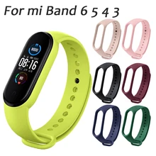 

Strap for Xiaomi Mi Band 6 5 Sports Replacement With Replacement Silicone Wristband Bracelet Strap For Xiaomi Band 6 5 4 3