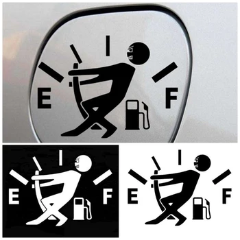 

1Pc Funny Car Sticker Pull Fuel Tank Cap Cover Pointer Full Hellaflush Reflective Car Vinyl Decal Sticker Wholesale Car Styling