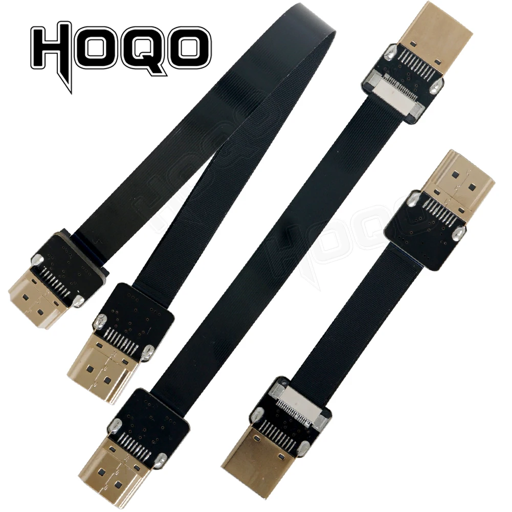 Cable HDMI corto Compatible con HDMI FPV, cinta plana ultraligera de 20cm,  5cm, flexible para cámara de vídeo HDTV, 10cm