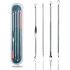 Blackhead Acne Remover 4pcs Comedone Black Head Blemish Pimple Removal Needle Face Skin Beauty Care Cleansing Pore Cleanser 2