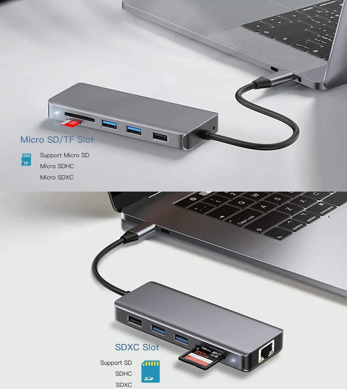 IREALTHINK usb type-C концентратор HDMI/RJ45 адаптер Macbook Pro Аксессуары док-станция USB-C type C 3,1 сплиттер usb-хаб