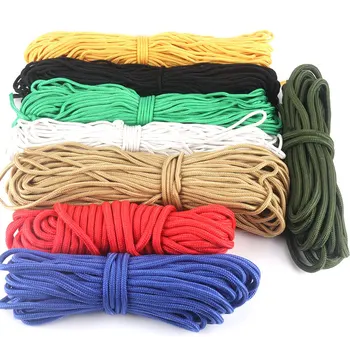 

4~9mm Colorful Nylon Braided Rope Paracord Survival Parachute Cord Lanyard Camping Climbing Rope Hiking Clothesline