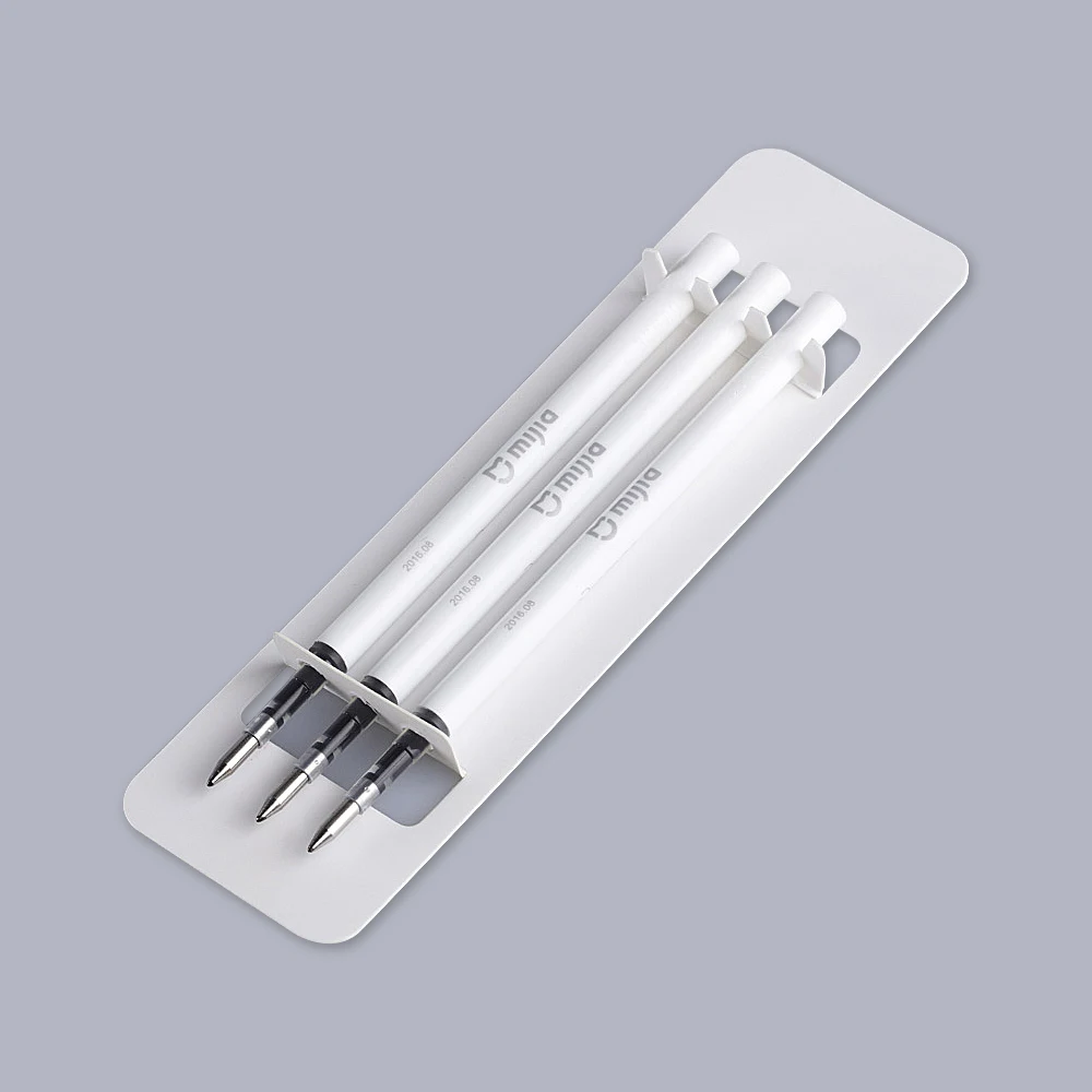 3 mijia black ink Ручка Xiaomi Mijia 0,5 мм гелевая швейцарская ручка со сменным роликом Шариковая ручка для подписи шариковая ручка для подписи стержни для офиса и школы - Цвет: 3 mijia black ink