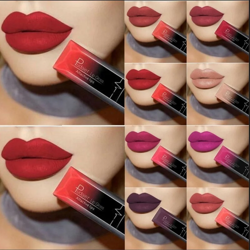 Hot Sales Waterproof Liquid Lipstick Makeup Lip Gloss Metallic Matte Lipstick Cosmetic Sexy Batom Mate Lip Tint Lasting 24Hours Hot Sales Waterproof Liquid Lipstick Makeup Lip Gloss Metallic Matte Lipstick Cosmetic Sexy Batom Mate Lip Tint Lasting 24Hours