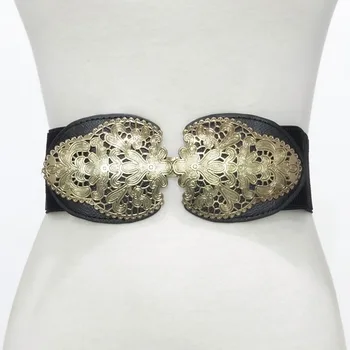 

Belt Female Dress Waistband Women Fashion Vintage Wide Elastic Stretch Buckle Waist Belt Waistband ceinture femme riem