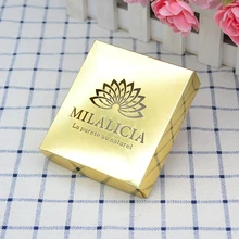 Пользовательский логотип Лазерная огранка золота персонализированные свадебные подарки подарочная упаковка бумажная коробка