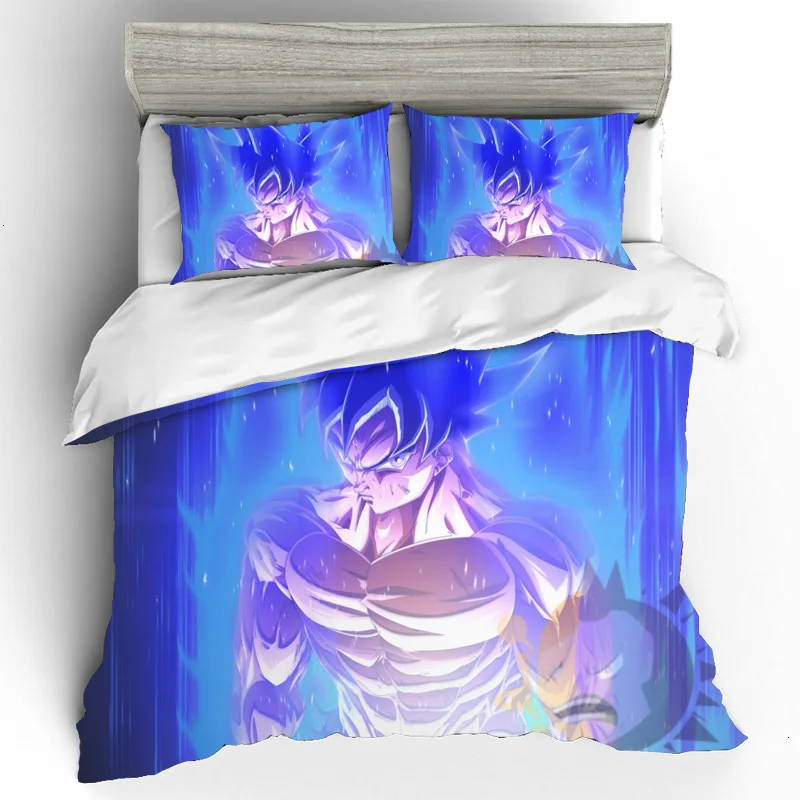Постельное белье из хлопка домашний текстиль комплект постельного белья квалифицированная Роскошная пара Dragon Ball 3d комплект постельного белья королевского размера одеяла и комплекты постельного белья