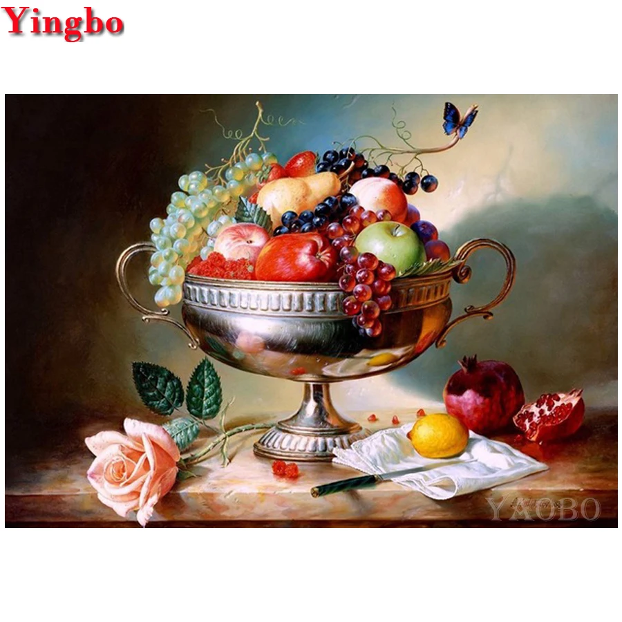 5D DIY Diamond Painting Pink Rose Flower Garden Mosaic Full Square Round Drill Embroidery sale Nordic Decor | Дом и сад