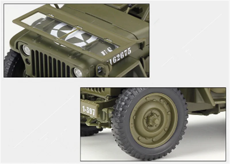 Коллекция 1:18 18 см 1941 Willys MB модель автомобиля литой Сплав внедорожный автомобиль крест Froest дисплей для детей и взрослых