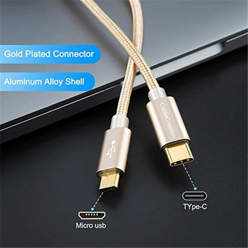 Кабель-Переходник USB C на Micro USB кабель, Спиральный USB Тип C к Micro B usb-кабель OTG кабель, совместимый Pixel XL 2, Тип Закрытая акционерная Компания C& Micro-B устройства
