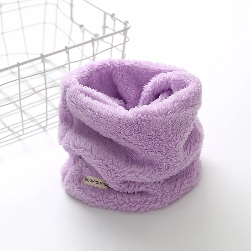 Baby Scarf Children's Collar Plus Velvet Warm Boy Girl Newborn Cotton Soft Snood Autumn Winter