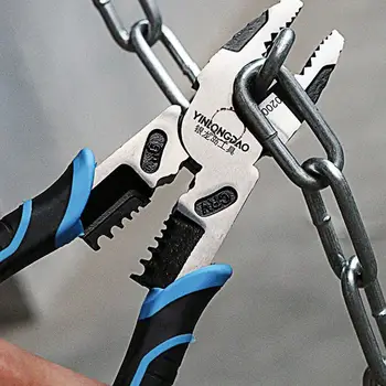 

9 Inch Multifunctional Tool Pliers Crimping Pliers Wire Stripper Snap Ring Terminals Crimpper Industrial Grade Electrician Cabl
