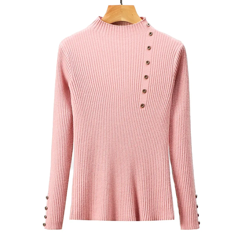 Пуловер женский осенне-зимний на пуговицах | Женская одежда