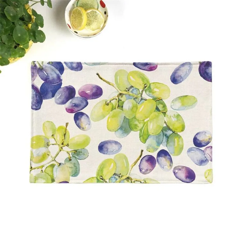 Fashion European Printing Design Home Table Decor Linen Tableware Pad Thick Non-slip Kitchen Restaurant Coffee Cup Mat Table Mat