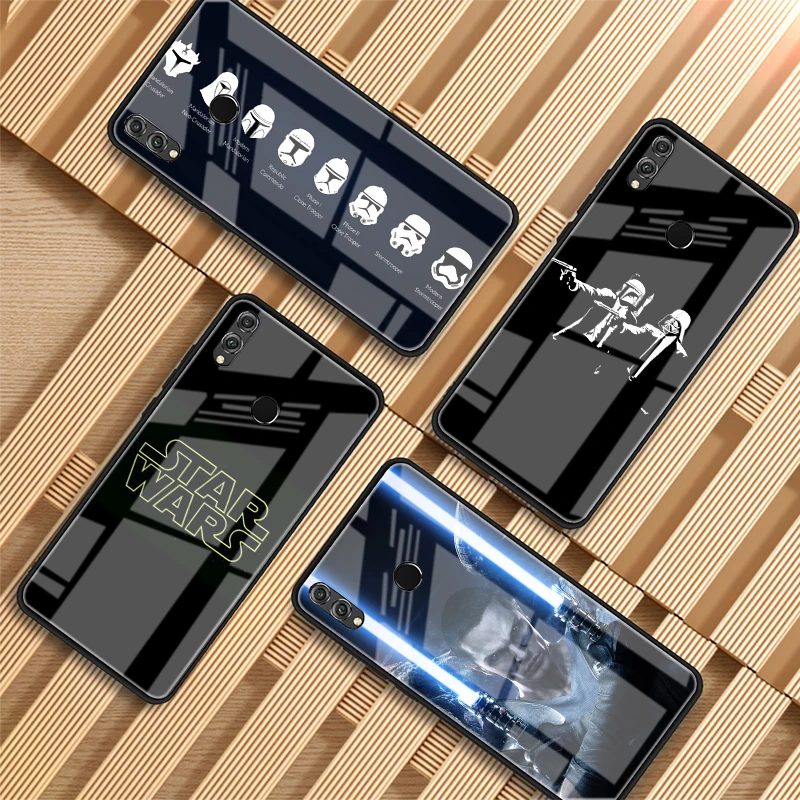 

Star Wars cool Tempered Glass Phone Case For Huawei P20 P30 lite P20 P30 PRO MATE 20 lite 20 PRO Honor 10