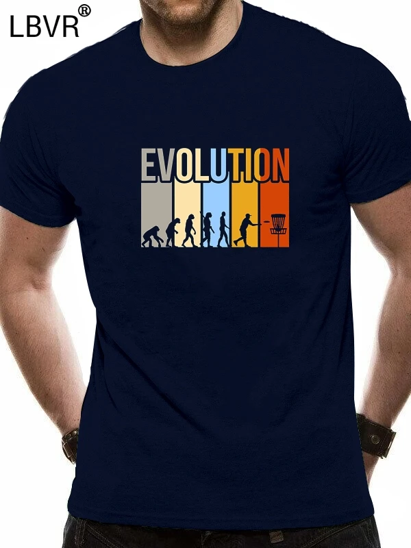 Распродажа 2018 Мужская футболка с надписью Disc Golfs Evolution | одежда