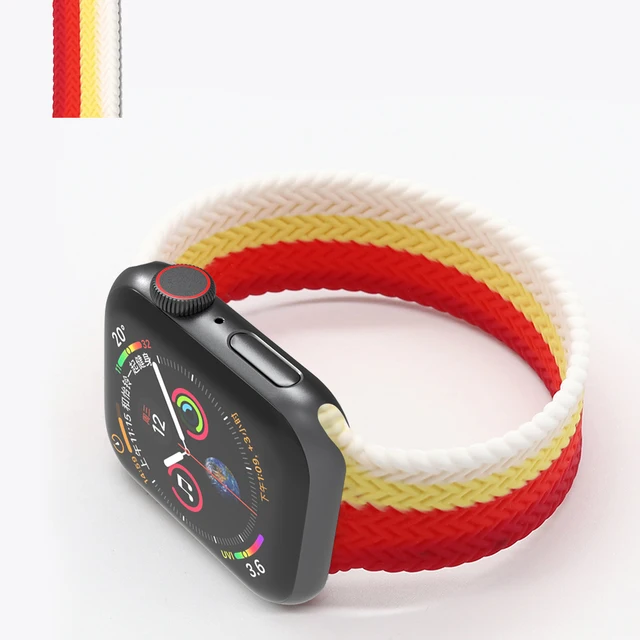 Solo Loop for Apple Watch Strap 44mm 40mm 45mm 41mm 38mm 42mm Elastic Silicone Watchband Bracelet iWatch Serie 7 654321 SE Band C7