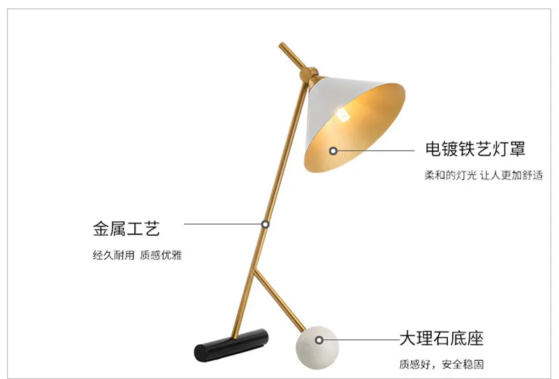 Led Изысканная настольная лампа металлическая настольная лампа дизайнерская креативная железная кронштейн для чтения для гостиной спальни дома деко Lampara De Mesa