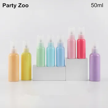 

485 X Macaron Series Empty PET Plastic Bottles 50ml/1.76oz Press Pump Cap Refillable Cosmetics Container Sample Bottles