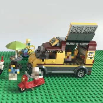 

Bela 10648 City Series City Pizza Van Kitchen Space Figure Building Block 261pcs Bricks Toys Gift For Children Compatible 60150