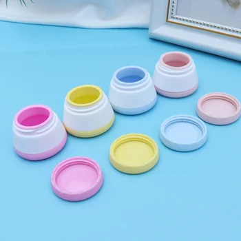 

4pcs Cream Jars Durable Portable 20ml Silicone Refillable Leakproof Cream Containers Lotion Jars for Travel Outdoor