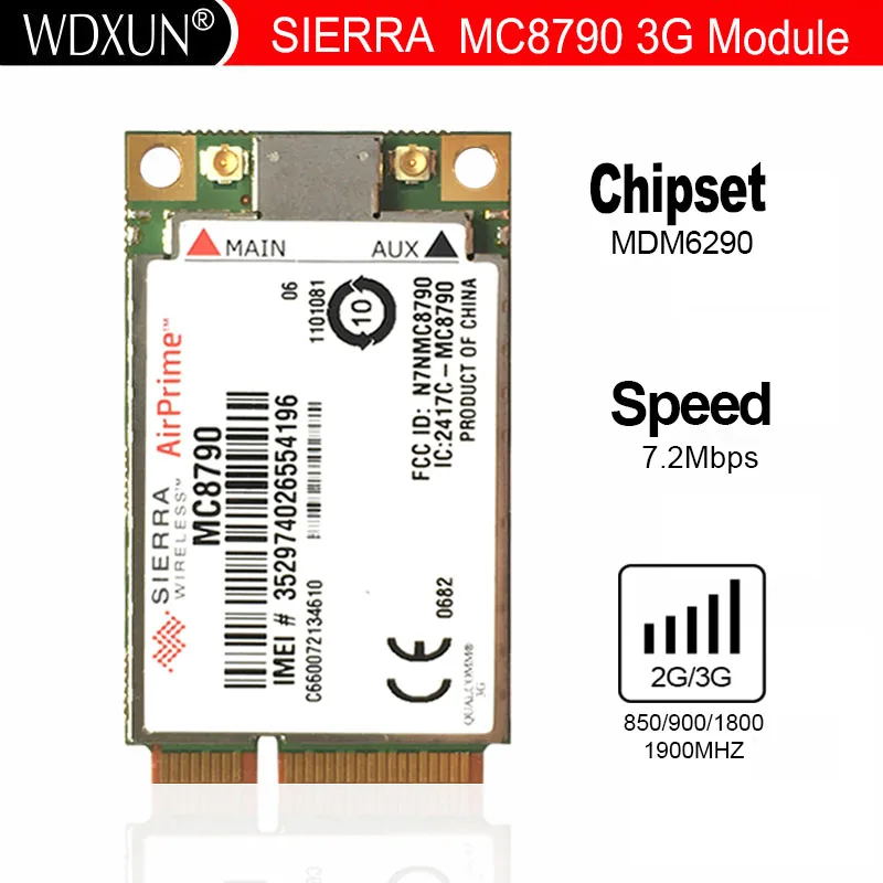 Sierra Wireless AirPrime MC8790 7 2 Мбит/с 5 76 HSUPA + GPS разблокирован | Компьютеры и офис