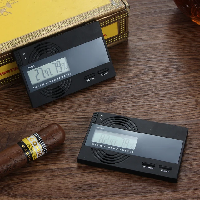 GALINER Mini Cigar Hygrometer Portable Accurate Humidor