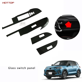 

For Toyota Raize 2020 Window Lift Control Panel Sequined Glass Lift Control Panel Interior Modification Accessories