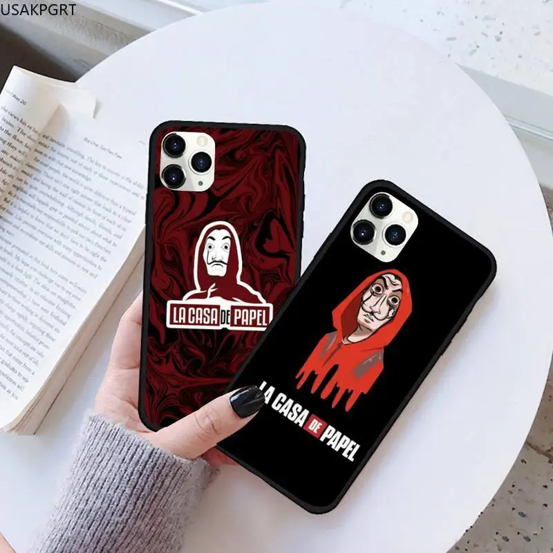Чехол для телефона USAKPGRT la casa de papel Bella Ciao Mone резиновый корпус iPhone 11 pro XS MAX 8 7 6 6S Plus X 5S