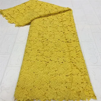 

Yellow Lace, Guipure Cord, High Quality Lace, African Nigerian, Lace Fabric Punch, Water Soluble For Party Supplies