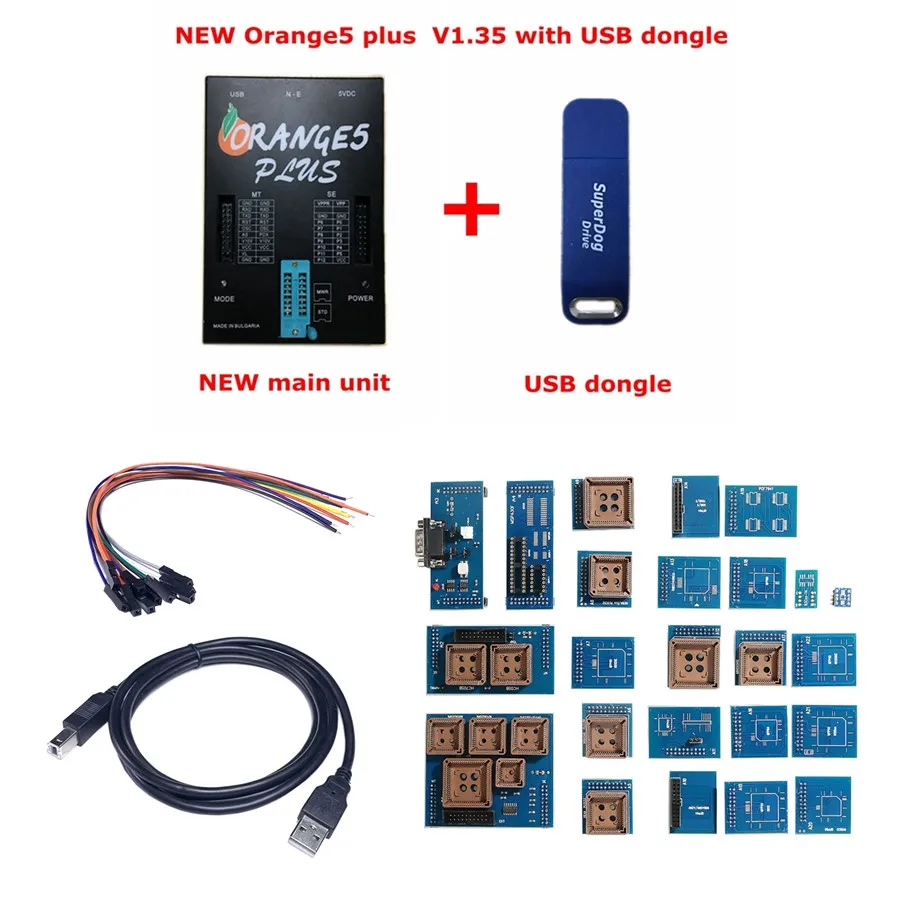 Новое программирующее устройство OEM Orange5 plus с полным комплектом оборудования +