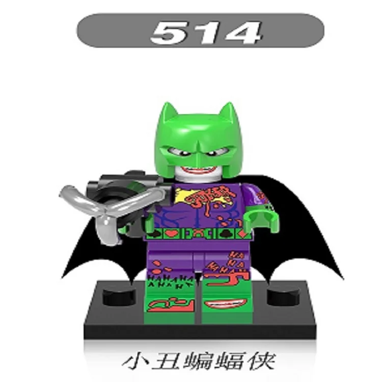 514 Without Box Одиночная супер героев фильма джокер-костюм Glam металлические блоки "бетмен" строительные блоки лучшие детские подарочные игрушки XH 514 - Цвет: 514 Without Box
