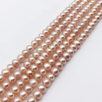

wholesale 10pcs 6-7mm purple color freshwater pearl beads