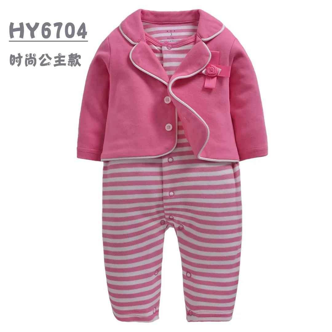 HY6704 HereNice/комбинезоны для новорожденных; зимняя мультяшная повязка на голову; комбинезон; одежда для маленьких мальчиков; Детский комбинезон; Одежда для девочек; Одежда для младенцев - Цвет: HY6704