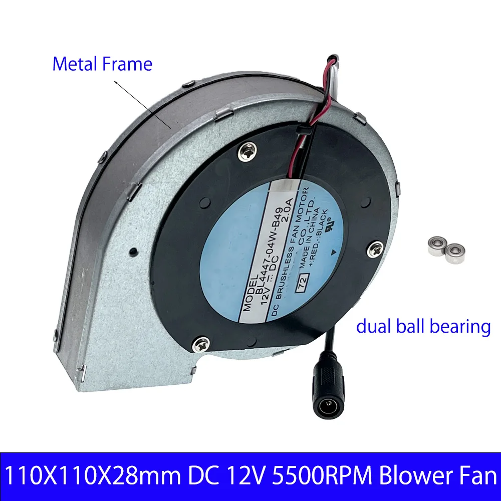 Ventilador Nmb para Churrasco Bl444704w-b4971 dc 12v 2a Turbo Velocidade Ventiladores de Controle Ajustáveis - Imagem 4
